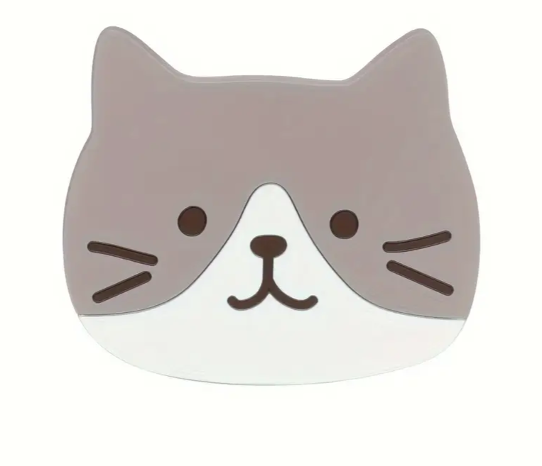 Cat-Shaped Silicone Coasters