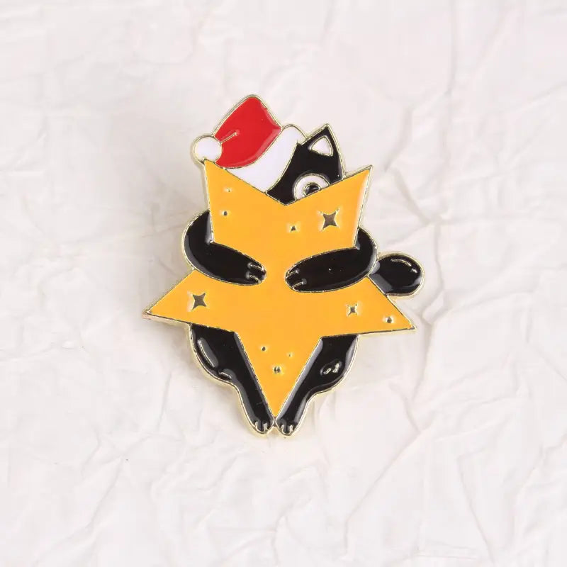 Christmas Cat Pin Badges