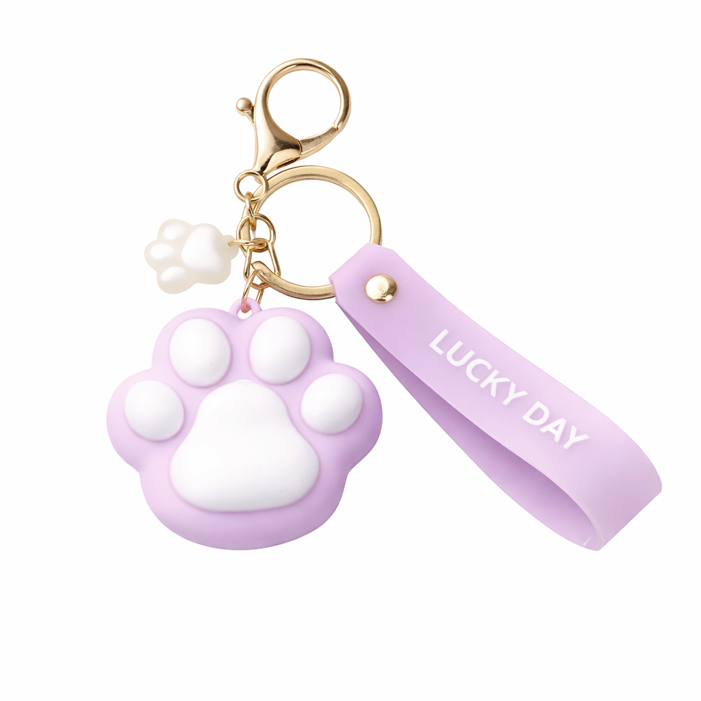 Paw-Shaped Keyrings