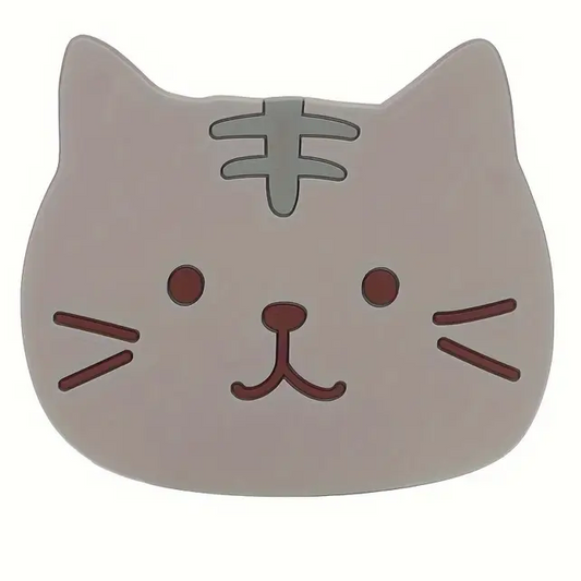 Cat-Shaped Silicone Coasters