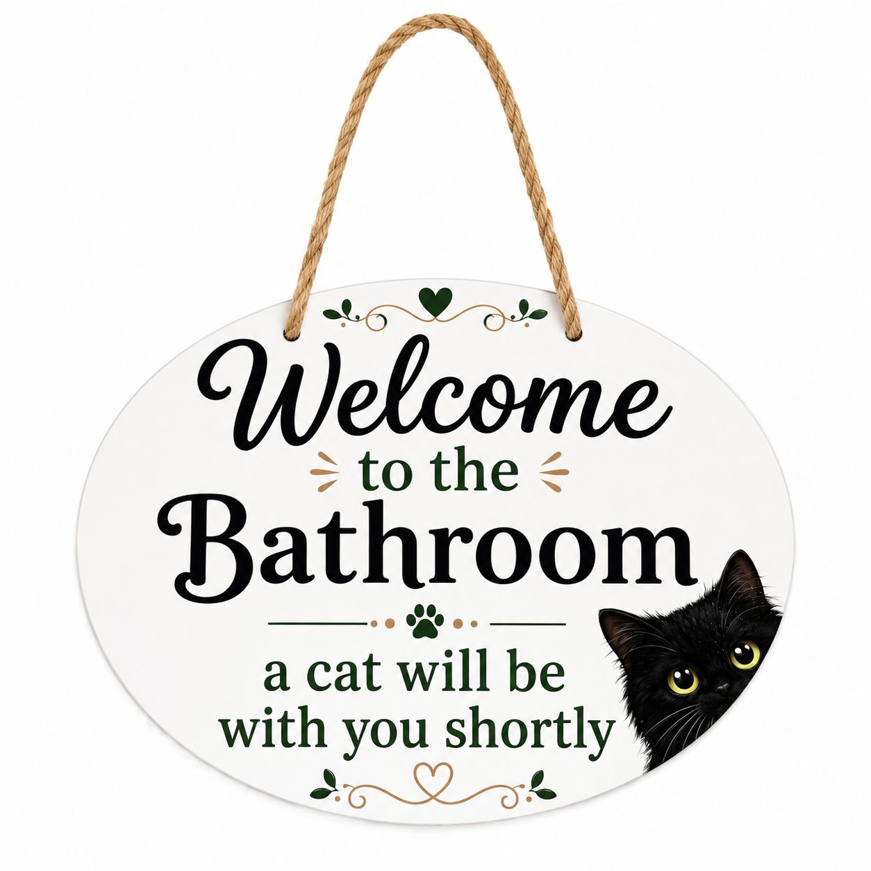 Oval Hanging Sign