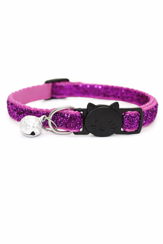 Velvet Glitter Cat Collars