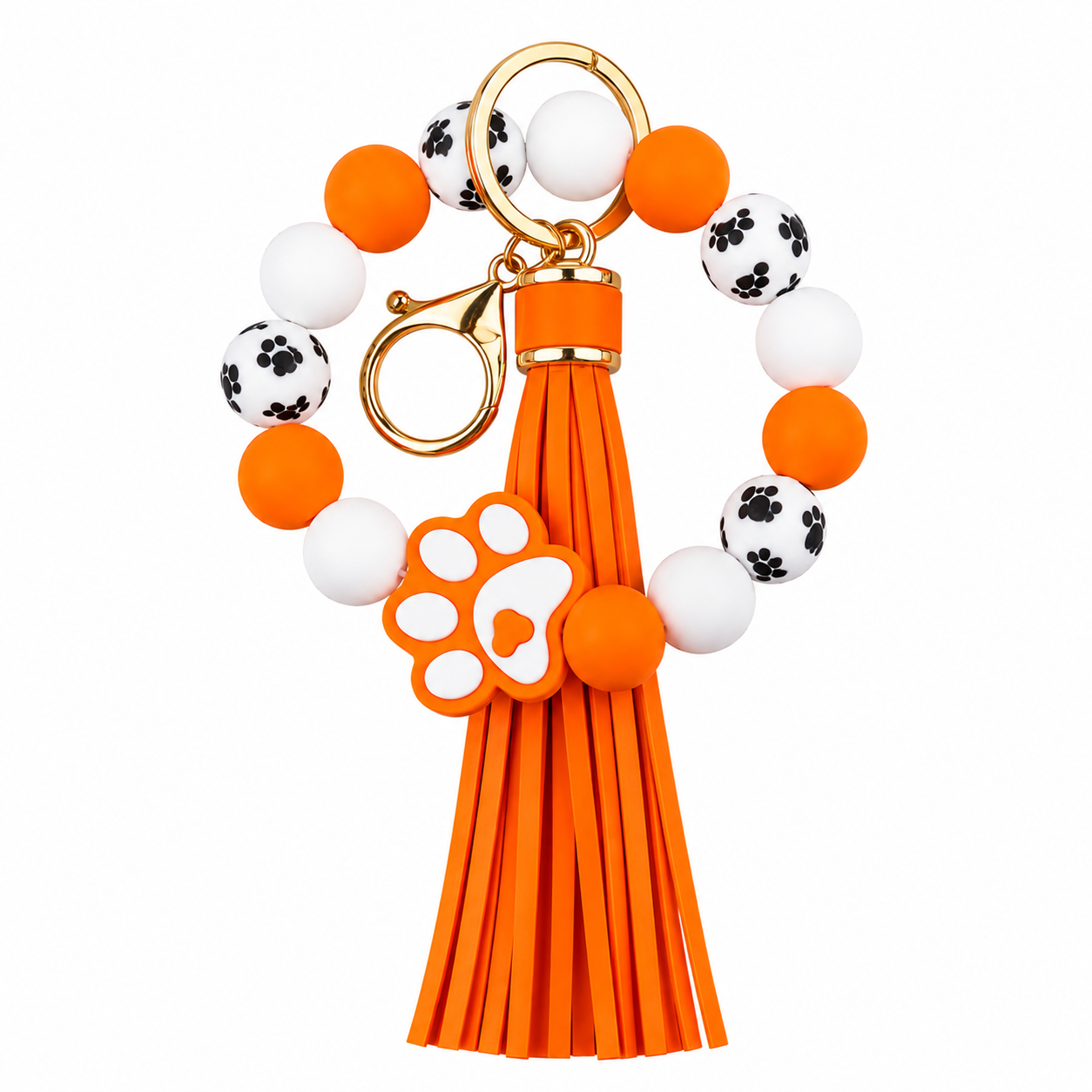 Paw Beaded Keyrings