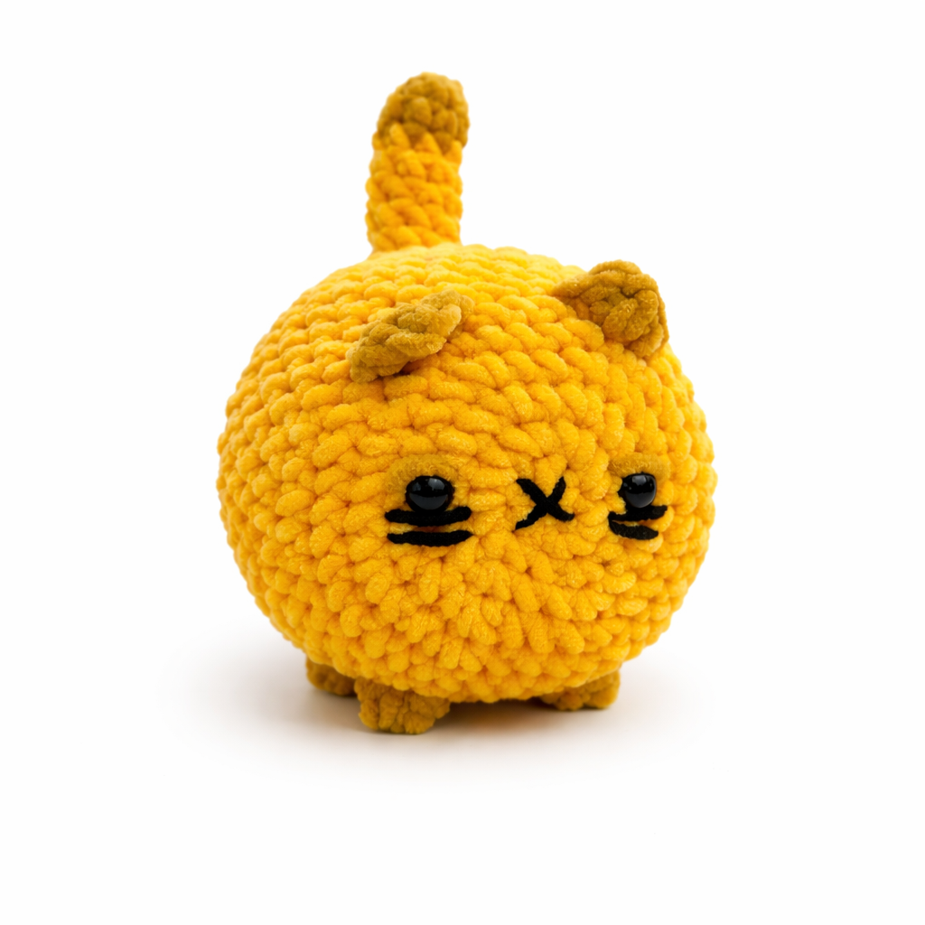 Handmade Crochet Loaf Cats