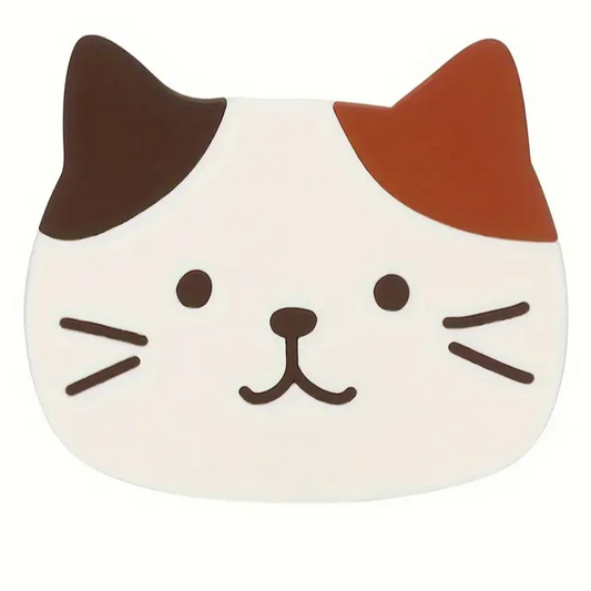 Cat-Shaped Silicone Coasters