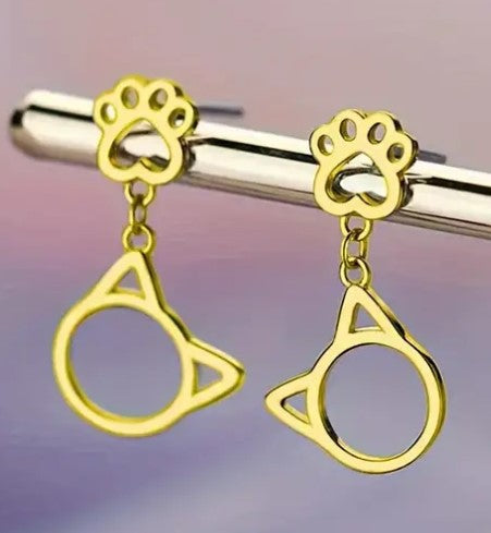 Whisker Charm Drop Earrings