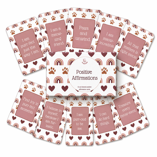 Purr-fectly Positive Cat Affirmation Cards