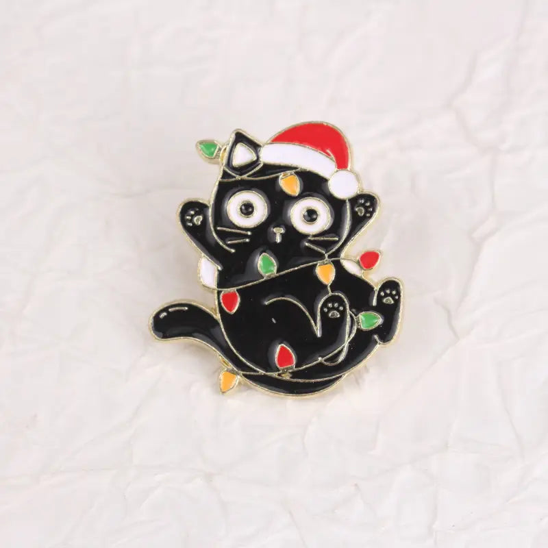 Christmas Cat Pin Badges