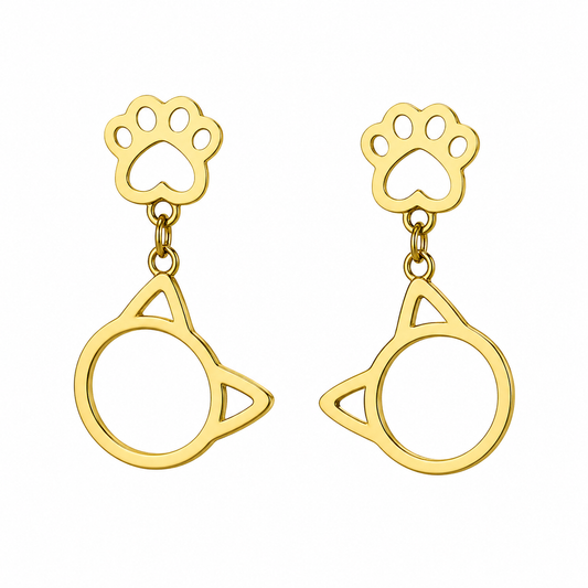 Whisker Charm Drop Earrings