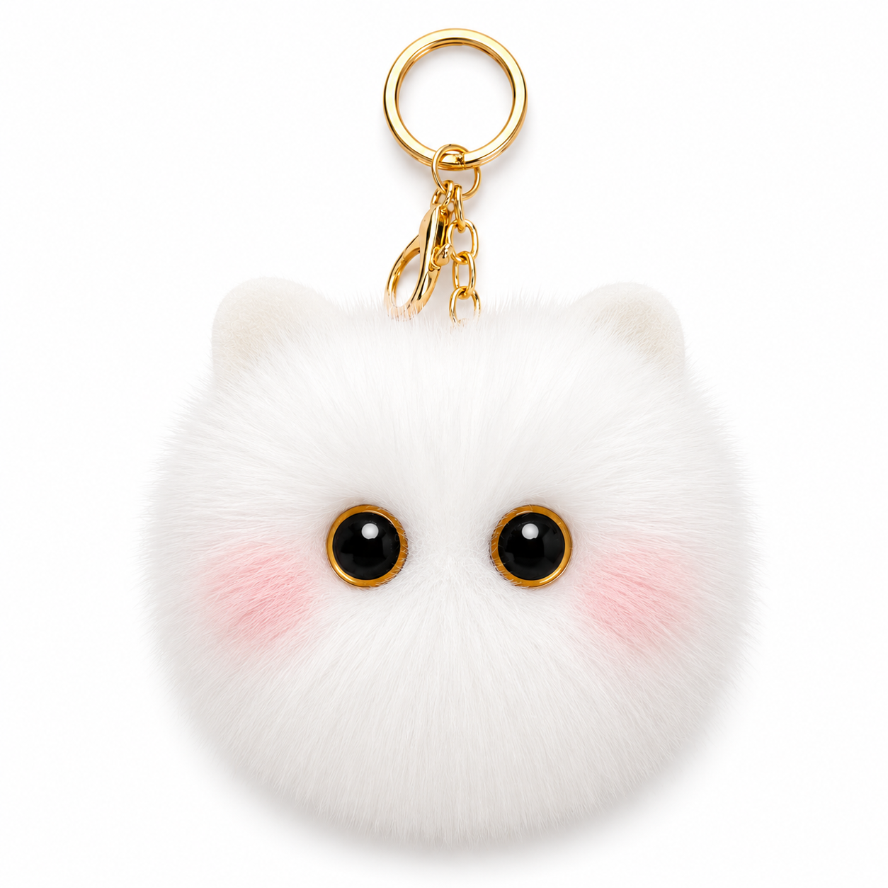 Fluffy Pom Pom Keychains