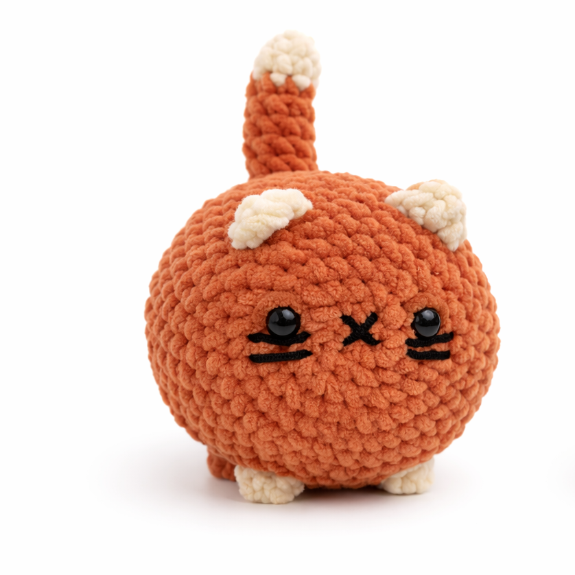 Handmade Crochet Loaf Cats